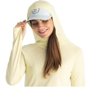 Free Fly Women's Bamboo Lightweight Hoodie II size XL in yellow